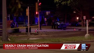 At least 1 dead in crash near Fond du Lac and Roosevelt in Milwaukee