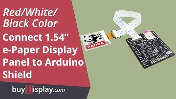 Red 1.54 inch e-Ink Display Arduino Shield,Library 200x200 for ESL