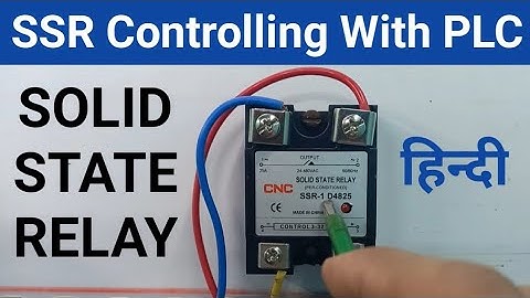 Solid State Relay (SSR) Controlling With PLC |PLC Programming in Hindi| @LearnEEE