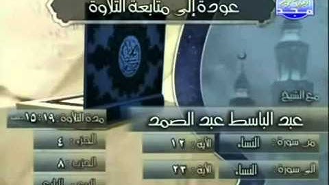 سورة النساء   عبد الباسط عبد الصمد   مجود