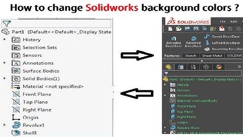 How to change background colors in solidworks