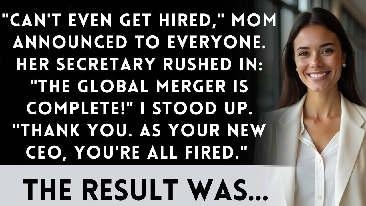 During Mom's Speech, She Called Me  Unemployed —Then Her Law Firm's Ownership Changed
