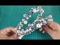 duplo Headband with pearl and diamond | cara membuat bando mutiara ganda #duploheadband #headband