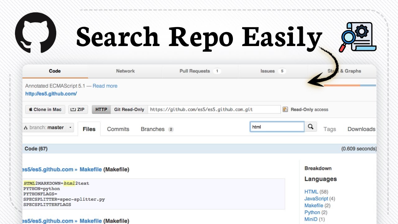 How to search projects on GitHub (Filter By Language) - YouTube