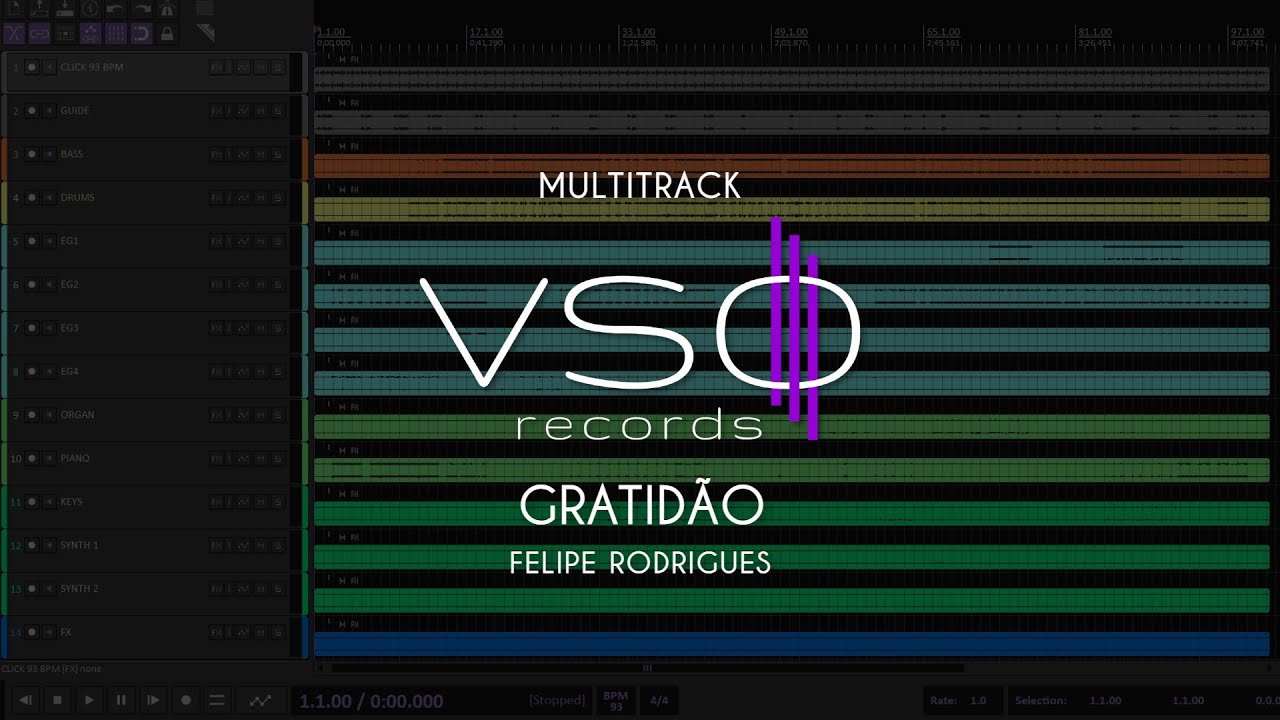 MULTITRACK - Gratidão (Ao vivo) - Felipe Rodrigues