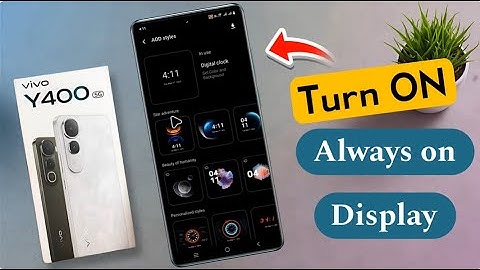 Vivo Y400 Always On Display Settings | vivo y400 me Always ON Display Kaise Set Kare