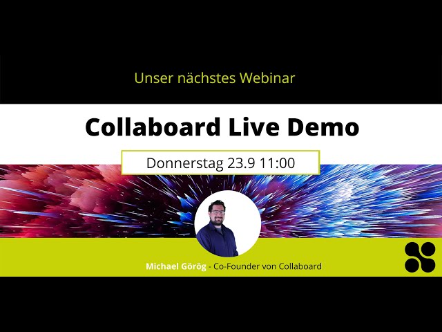 Collaboard Live Demo - Einführung in das Online Whiteboard
