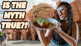 Mythos restaurant food review Universal Studios Islands of Adventure dining