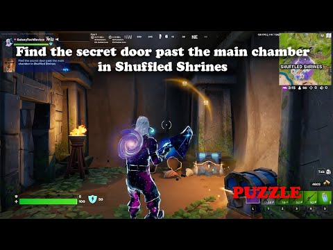 Fortnite secret door location and puzzle in Shuffled Shrines