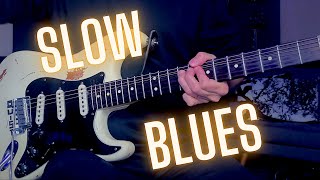 Super Slow Blues Guitar Backing Track  B Minor