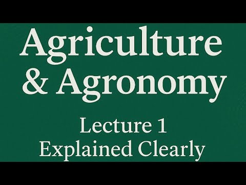 ARD NABARD 2025 Lecture 1 | Basics of Agriculture & Agronomy ...