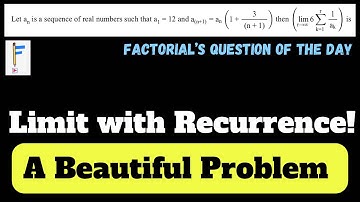 Beautiful Maths: Recurrence to Limit | JEE Advanced