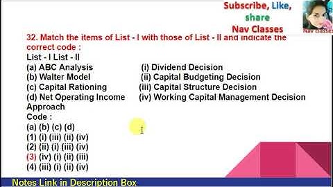 Answer Key with Explanation | Commerce | CBSE UGC NET | 5th Nov 2017 | Paper 2 | in Hindi | Class 2