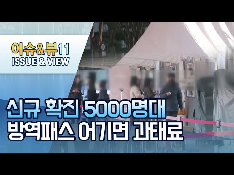 주말에도 신규 확진 5000명·위중증 800명대 / 머니투데이방송 (뉴스)