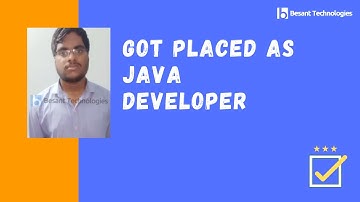 Venkatestan Got Placed | Java & SQL Course  | Besant Technologies Honest Reviews by Placed Students