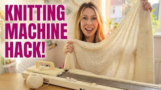 Make a Beautiful Blanket Using This Knitting Machine Hack