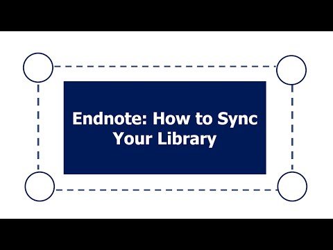 Endnote Tutorial: How to Sync Your Endnote Library (Windows Users)