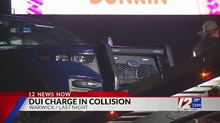 Warwick man charged with DUI after crashing into state police cruiser