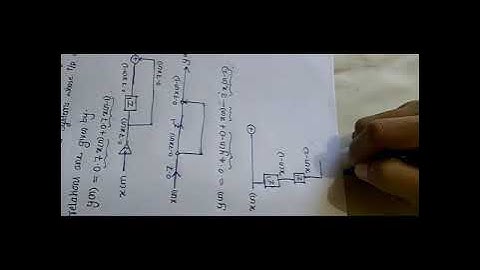 Digital signal processing Module 5 Part 2 - Problems on Digital filter Realization.