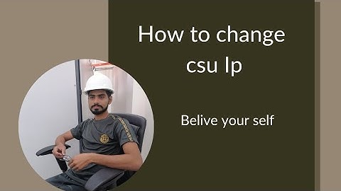 how to change Ip in CSU Upgrade part 2 video