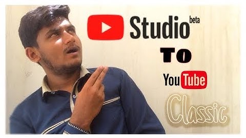 #Youtubeclassicstudio #classicstudiotrick New Trick To Open Youtube Classic Studio Back