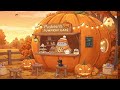 Pusheen Lofi Sleep ☕🎃 Pumpkin Cafe Beats for Ultimate Relax & Night Chill