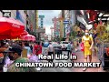 【🇹🇭4K】Real Life in Yaowarat Chinese food market | Bangkok Walk 2021