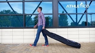 Athletico Conquest Padded Snowboard Bag with Wheels - Travel Bag for Single Snowboard and Boots