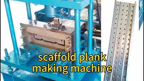 Steel Scaffolding Walk Board Roll Forming Machine Line, Metal Scaffold Plank Making Machine