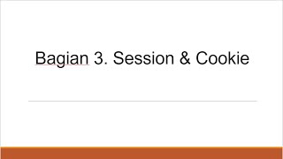 Session & Cookie PHP (Remember Me) | Laporan Praktikum 3