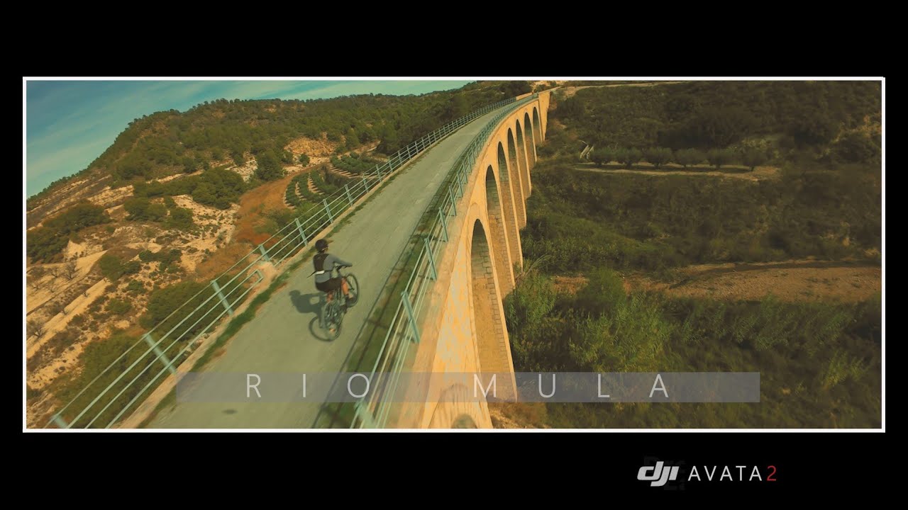 RIO MULA  - - Via Verde - Azud - Viaducto  - -  visto desde DJI Avata2