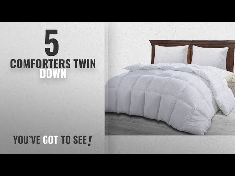 top-10-comforters-twin-down-[2018]:-twin-comforter-duvet-insert-white---quilted-comforter-with