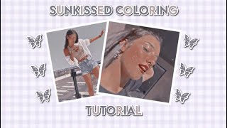 Sunkissed coloring tutorial