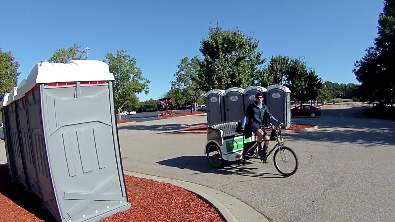 Porta Potty Review Parking Lot North Carolina State Fair - Oct 18, 2017