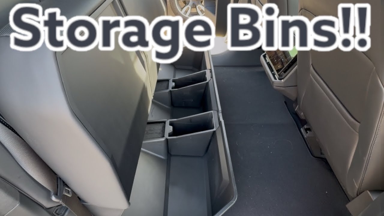 Tesla Cybertruck Accessories From EVbase | Storage Solutions! - YouTube