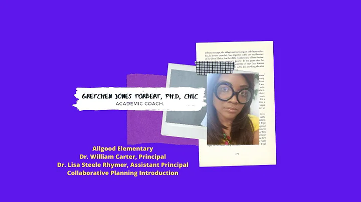 Collaborative Planning Welcome Video- Allgood Elementary School with Dr. Gretchen Jones Torbert