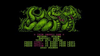 ATARI XL / XE += TWIN SNAKES RUN =+ NEW GAME 2023