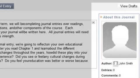 Creating a Journal Entry