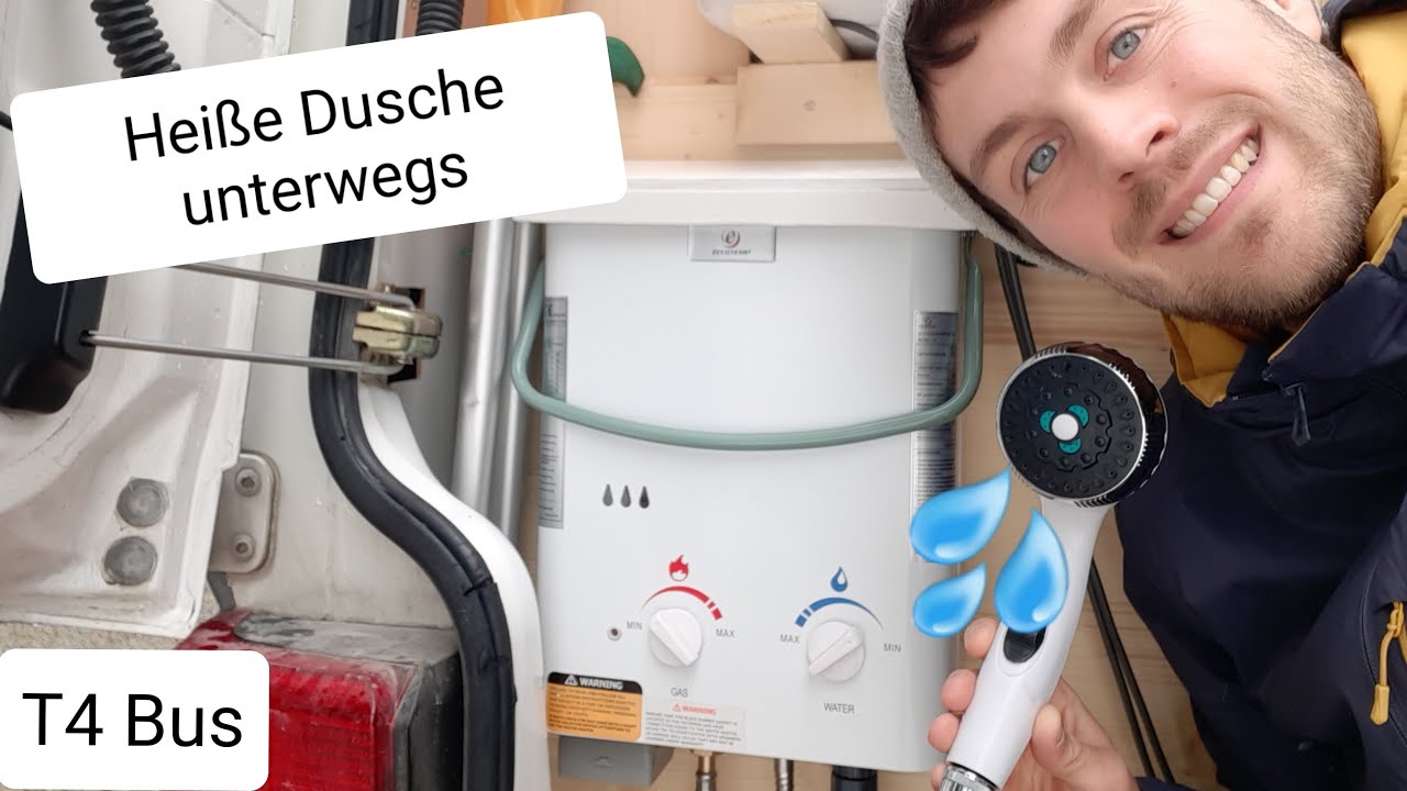 Warme Dusche im T4 mit Durchlauferhitzer // DIY Van // easy & günstig 