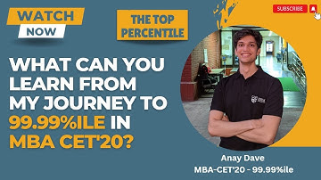 How I scored a 99.99%ile in MBA CET | My journey to JBIMS | Anay Dave | Jamnalal Bajaj Alumni