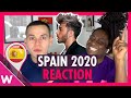 Spain Eurovision 2020 Reaction | Blas Cantó "Universo"