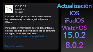 iOS 15.0.8 WatchOS 8.0.1 Actualizacion iPhone iPad Watch