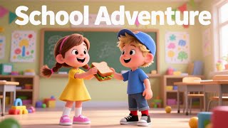 School Adventure! | A Fun Day at School Song for Kids | Learning &amp; Friends | Kid Music Club