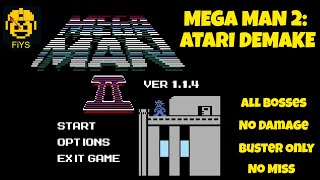 Mega Man 2: Atari Demake - All Bosses, No Damage, Buster Only, No Miss + Ending