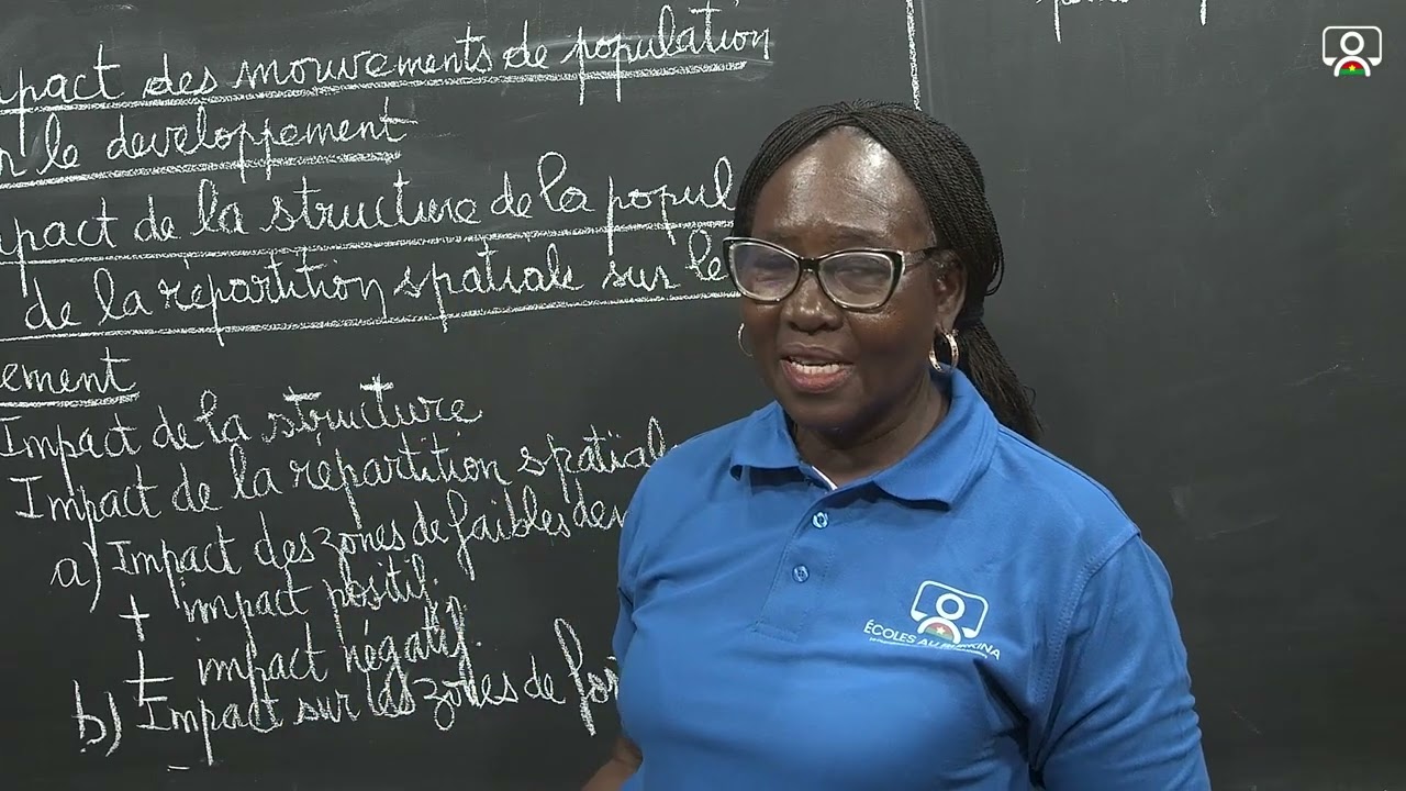 cours tlea géographie chap I lecon 2 seq 05 la dynamique de population et developpement au Burkina