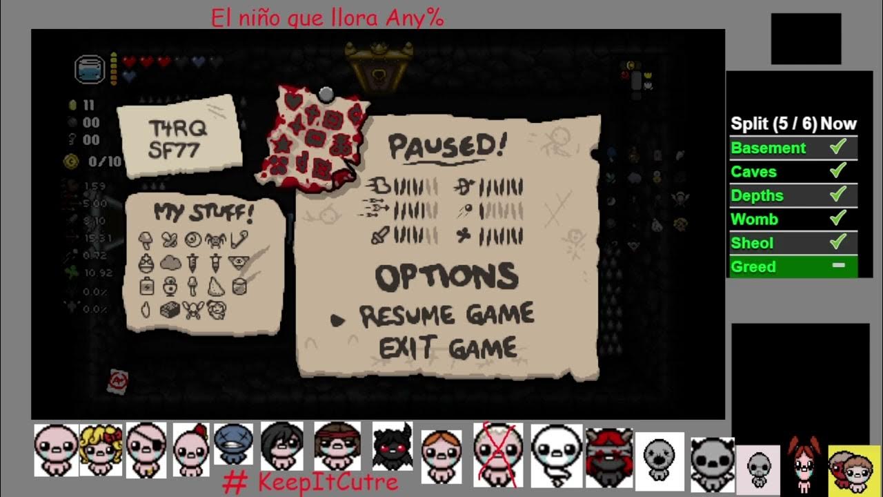 The Binding Of Isaac Greed Mode No Hit No Damage Tainted Eden YouTube