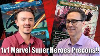 Fantastic Four vs Wakanda Forever Marvel Super Heroes 1v1 MTG Commander Precon Game!!