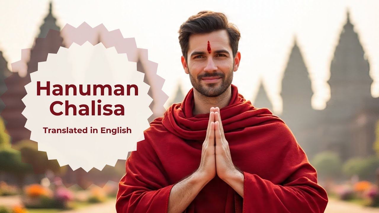 Hanuman Chalisa in English for Meditation (Most Popular Daily Hindu Prayer) | Translation