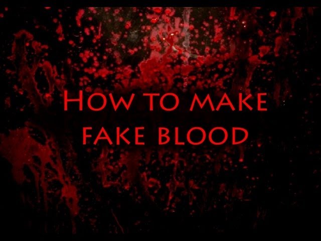 wisespade7 FAKE BLOOD no sensitive content