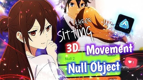 Tutorial 3D Movement Camera Null Object AMV Typography || AVU EDITOR